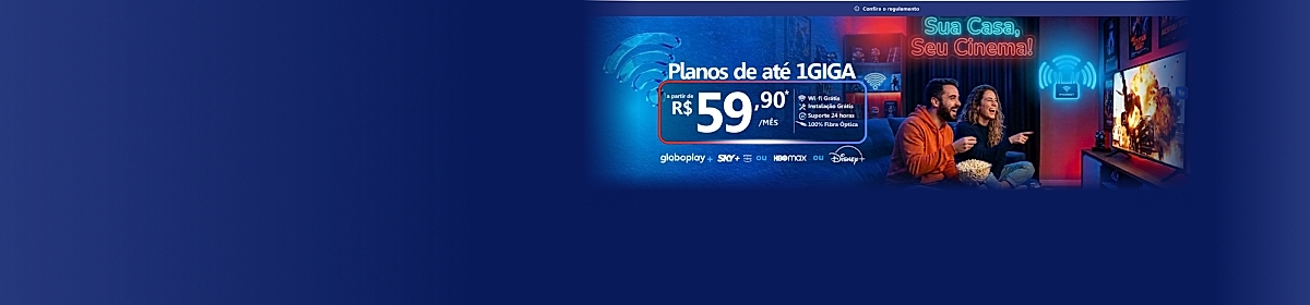 Imagem promocional da My Connect com destaque para internet fibra óptica