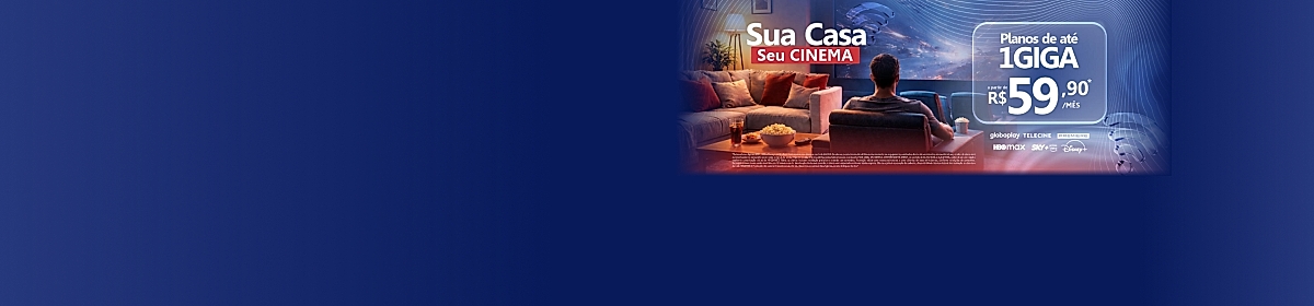 Imagem promocional da My Connect com destaque para internet fibra óptica